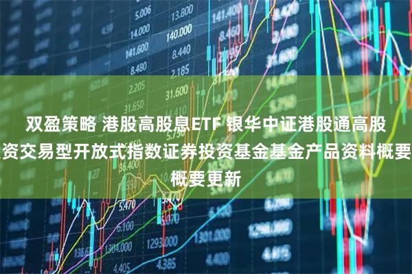 双盈策略 港股高股息ETF 银华中证港股通高股息投资交易型开放式指数证券投资基金基金产品资料概要更新
